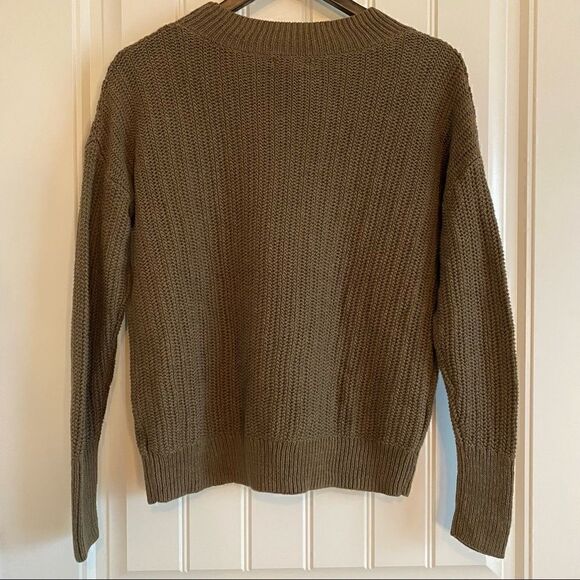 Olive Green Prologue Sweater Size-M - Picture 3 of 8